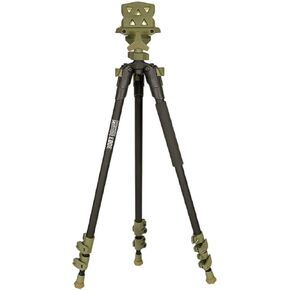 Primos Hunting Edge Aluminum Tripod Shooting Stick with Gun Clamp, Lightweight and Adjustable Hunting Shooting Support with 360° Panning