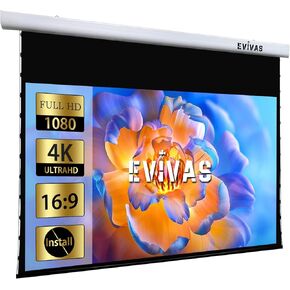 Projector Screen with Stand Portable Folding Stand Indoor Tab-Tension Floor Rising Screen 4k HD White Cinema, 16:9 4K/3D/UHD Gaming/Home Cinema,Compatible with Normally Projector