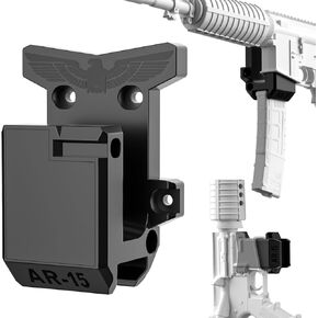 Gun Wall Mount for 223/5.56 Rifle Wall Rack Runner Mount with Strong and Solid PA Material& Frosting Treatment Display Storage Organization System Withstand 300Lbs of Tension
