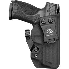 POLE.CRAFT M&P 2.0 9mm Holster Claw IWB KYDEX for Smith & Wesson M&P 9mm M2.0 4"/4.25" Pistol Case - Inside Waistband Concealed Carry Holster S&W M&P 9mm 2.0 Gun Pouch Accessories (Black, Right Hand)