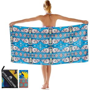 AKASO Microfiber Beach Towel Super Absorbent Quick Fast Dry Sand Free Oversized 63x31 inches Lightweight Towel, Pefect for Adults, Travel, Gym, Camping, Pool, Yoga, Outdoor and Picnic