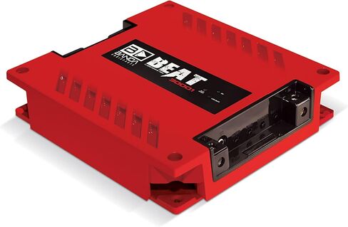 1-Ch. Vehicle Audio Bass Amplifier - 3000Watts High-Powered Mono Bass Amplifier w/Subsonic Filter and Low Pass Filter Stable at 1 ohm, LED Indicators, Sound Specialization, Red - BANDA BEAT3000.1RED in Kuwait