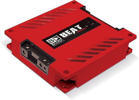 1-Ch. Vehicle Audio Bass Amplifier - 3000Watts High-Powered Mono Bass Amplifier w/Subsonic Filter and Low Pass Filter Stable at 1 ohm, LED Indicators, Sound Specialization, Red - BANDA BEAT3000.1RED in Kuwait