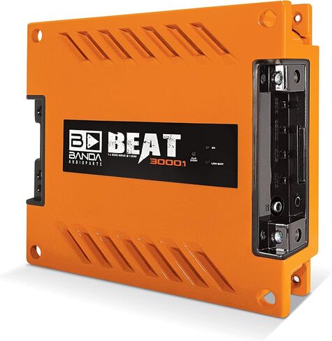 1-الفصل. مضخم صوت جهير للسيارة - مضخم صوت أحادي بقوة 3000 واط مع فلتر دون سرعة الصوت وفلتر تمرير منخفض ثابت عند 1 أوم، مؤشرات LED، تخصص الصوت، أحمر - BANDA BEAT3000.1RED in Kuwait