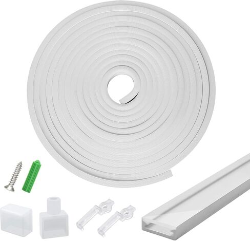 Silicone LED Channel System, NEON Tube for 10mm DIY LED Rope Light Strip, Aluminum Profile New Substitutes, Waterproof IP67,13x5mm 16.4FT/5M Suit for Indoor Outdoor Flexible LED Light Strip Lighting in Saudi Arabia