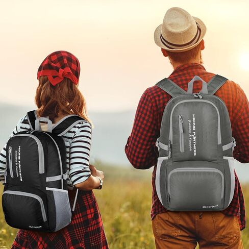 ZOMAKE Lightweight Packable Backpack - 35L Light Foldable Hiking Backpacks Water Resistant Collapsible Daypack for Travel(Black) in Kuwait