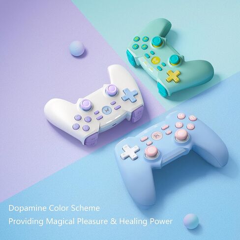 BEITONG BAT4 Wireless PC Game Controller,Dual Vibration Retro Gamepad Joystick for Windows 7 8 10 11/Steam/Simulators/Android TV Gaming (Bat 4 (Ice Cream)) in Saudi Arabia