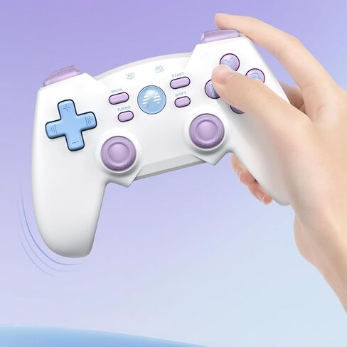 BEITONG BAT4 Wireless PC Game Controller,Dual Vibration Retro Gamepad Joystick for Windows 7 8 10 11/Steam/Simulators/Android TV Gaming (Bat 4 (Ice Cream)) in Saudi Arabia