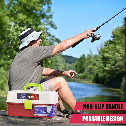 صندوق معالجة كبير مكون من 3 طبقات مع أدوات صيد السمك متضمنة، مجموعة 397 قطعة من طُعم الصيد كرانكبيتس خطاطيف صيد ملعقة دودة معالجة ملحقات طعم صيد سمك السلمون المرقط للمياه العذبة والمياه المالحة in Kuwait