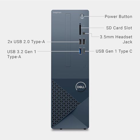 Dell Inspiron 3030 SFF Small Business Desktop Computer - 14th Gen Intel Core i7-14700 Processor, 16GB DDR5 RAM, 4TB M.2 PCIe NVMe SSD, Intel UHD Graphics 770, Windows 11 Pro in Saudi Arabia
