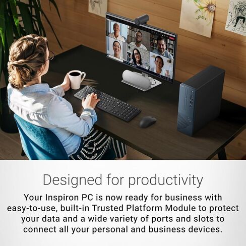 Dell Inspiron 3030 SFF Small Business Desktop Computer - 14th Gen Intel Core i7-14700 Processor, 16GB DDR5 RAM, 4TB M.2 PCIe NVMe SSD, Intel UHD Graphics 770, Windows 11 Pro in Saudi Arabia