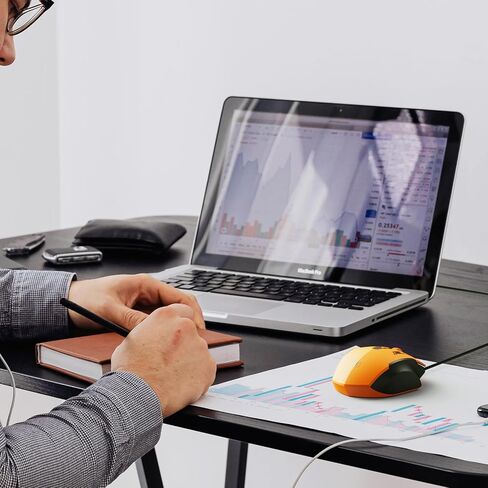 Uineer Wired Mouse, USB-A Computer Mouse with 6 Buttons,Adjustable | Plug-and-play USB-A wired connection with 6 programmable buttons, 7200 DPI and a 1.5 m cable. in Kuwait