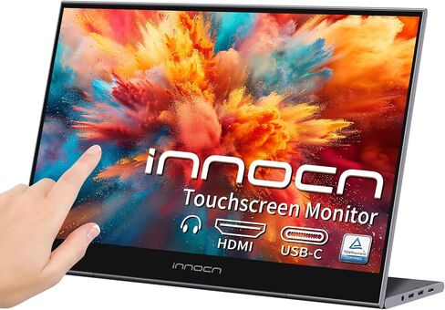 INNOCN 15.6 inch Portable Monitor Touchscreen N1F PRO | 1080P | HDMI, USB C HDMI | for MacBook, Windows, Tablets, Android, Chrome, PS4, Switch, Mini PC | 400Nits | 100% sRGB in Saudi Arabia