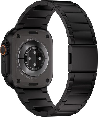 Ultra 2 Titanium Band with Magnet Buckle and DLC (Diamond Like Carbon) Compatible with Apple Watch Ultra 2 and Ultra 1 49mm Titanium Bracelet (BLACK) in Kuwait
