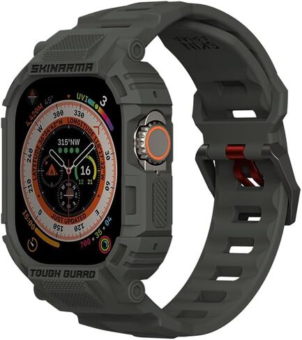SKINARMA MECHA 2-IN-1 WATCH ULTRA STRAP + CASE compatible with Apple Watch 49 MM in Saudi Arabia