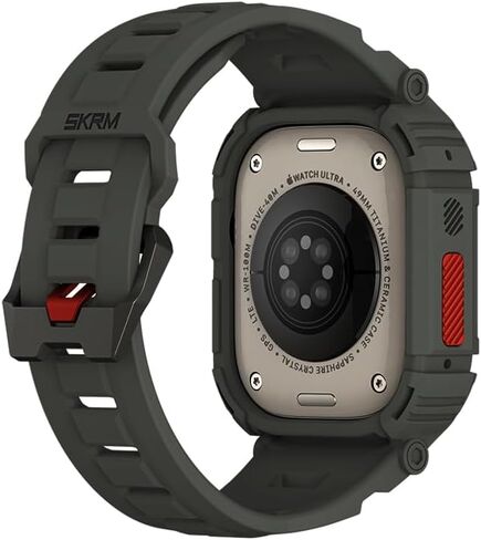 SKINARMA MECHA 2-IN-1 WATCH ULTRA STRAP + CASE compatible with Apple Watch 49 MM in Saudi Arabia