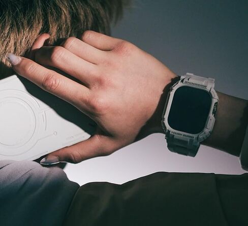 SKINARMA MECHA 2-IN-1 WATCH ULTRA STRAP + CASE compatible with Apple Watch 49 MM in Saudi Arabia