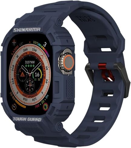 SKINARMA MECHA 2-IN-1 WATCH ULTRA STRAP + CASE compatible with Apple Watch 49 MM in Saudi Arabia