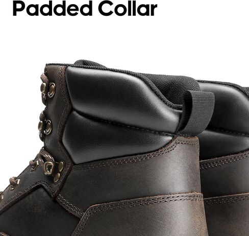 NORTIV 8 Men's Hiking Boots Waterproof Soft Toe Work Boots Leather Work Boots in Saudi Arabia