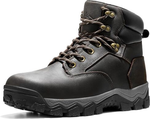 أحذية NORTIV 8 للرجال للمشي لمسافات طويلة مقاومة للماء ومقدمة ناعمة أحذية عمل جلدية in Kuwait