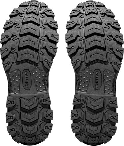 أحذية NORTIV 8 للرجال للمشي لمسافات طويلة مقاومة للماء ومقدمة ناعمة أحذية عمل جلدية in Kuwait