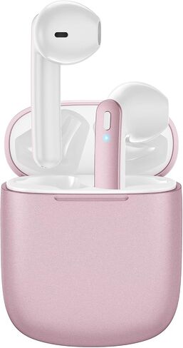 Wireless Earbuds 40H Playtime 8H Continuous Playtime Bluetooth Ear Buds, IPX6 Waterproof Stereo Sound Bluetooth Wireless Headphones with Microphone and Charging Case for iOS Android Sports in Saudi Arabia