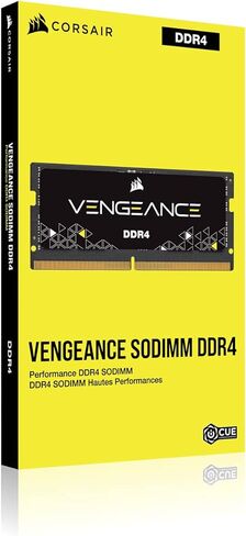 Corsair Vengeance SODIMM 32GB (1x32GB) DDR4 2666 C18 1.2V for Intel 9th & 10th Gen Systems, Black in Saudi Arabia