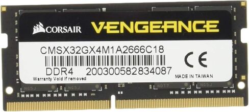 Corsair Vengeance SODIMM 32GB (1x32GB) DDR4 2666 C18 1.2V for Intel 9th & 10th Gen Systems, Black in Saudi Arabia