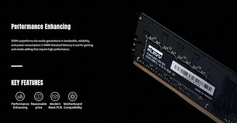 KLEVV DDR4 8GB (1x8GB) 3200MHz CL22 1.2V UDIMM Desktop Ram Memory SK Hynix Chip (KD48GU880-32N220A) in Saudi Arabia