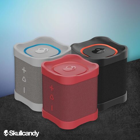 Skullcandy Terrain Mini Wireless Bluetooth Speaker - IPX7 Waterproof Portable with Dual Custom Passive Radiators, 14 Hour Battery, Nylon Wrist Wrap, & True Stereo in Saudi Arabia