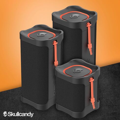 Skullcandy Terrain Mini Wireless Bluetooth Speaker - IPX7 Waterproof Portable with Dual Custom Passive Radiators, 14 Hour Battery, Nylon Wrist Wrap, & True Stereo in Saudi Arabia