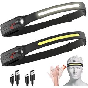 Headlamp Rechargeable, 14 LED 22000 High Lumen Super Bright Head Lamp with Red Light, Waterproof Lightweight Head Light, 8+2 Modes Forehead Head Flashlight for Outdoor Running Hiking Camping Gear