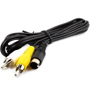 whiteeeen 5FT Audio Video AV Wire Cable 3Pins to RCA Connection Cord Compatible for Sega Genesis 2 3 & Mega Drive 2 3