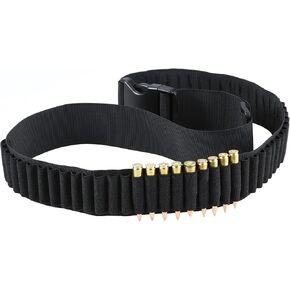 50 Rounds 556/762 Ammo Shell Holder Belt for 308 Cal. 30-30 30-06 .762 AK Shell Bandolier Cartridge Belt Carrier