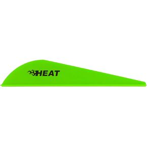 Bohning Heat Vane, Low Profile Hunting Vane, 2.5" 36pk, Neon Green