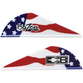 Bohning True Color 2" Blazer Vanes American Flag Blazer Vane, 100pk