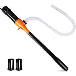 Portable Transfer Pump Battery Operated Electric Siphon Pump - Easy to Use Hand Fuel Pump for Gas, Fuel, Diesel, Water Transfer, Ideal Gasoline Transfer Pump Easy to Use Hand Fuel Pump
