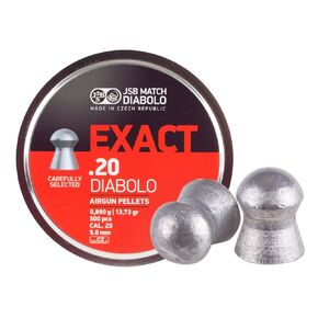 JSB Diabolo Exact .20 Cal, 13.73 Grains, Domed, 500ct