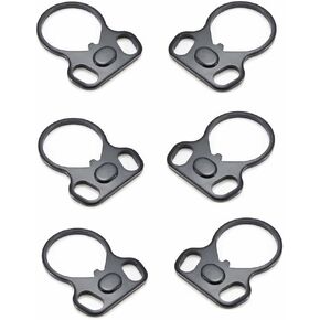 6-PCS Industries Sling Attachment Two Point Sling Mounts Durable Heavy-Duty Sling Attachment Ring for for Two Point and Traditional Sling