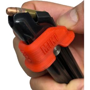 Mini Magazine Speed Loader Designed to fit Ruger Mark I II III IV 22/45, Smith & Wesson Victory, Browning Buckmark 22LR, Quickie Loader (Red)