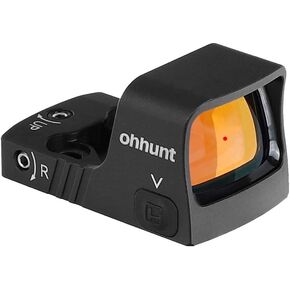 ohhunt RD U1 3 MOA Red Dot Sight for RMSc Footprint and Picatinny Mount 1X21X15mm Micro Shake Awake Red Reflex Sight 10 Brightness Levels