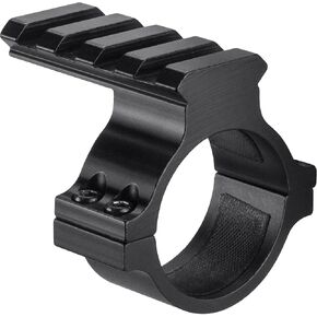 BARSKA AI13210 1" Ring with Picatinny Top Rail, Black