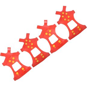 PATIKIL Ice Cleats, Anti-Slip Snow Traction Cleat 10 Steel Studs Crampons Universal Gripper Spikes Claw for Shoes and Boots