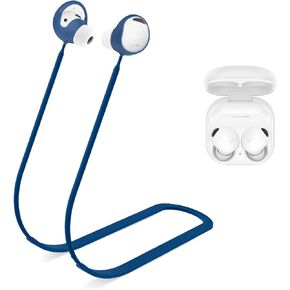 WOFRO Anti-Lost Strap for Galaxy Buds 2 Pro (2022), Sports Soft Silicone Lanyard Accessories Compatible with Samsung Galaxy Buds Pro 2 True Wireless Bluetooth Earbuds Neck Rope (Black), In Ear