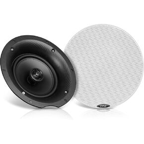 Pyle 5.25" Pair Bluetooth Universal Flush Mount In-wall In-ceiling 2-Way Speaker System Dual Polypropylene Cone & Polymer Tweeter Stereo Sound 240 Watts (PDICBT57),Black