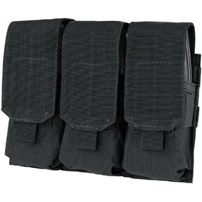 GVN Tactical Triple Mag Pouch, PALS MOLLE AR M4 5.56/.223 Triple Magazine Pouch Mag Holder Tactical