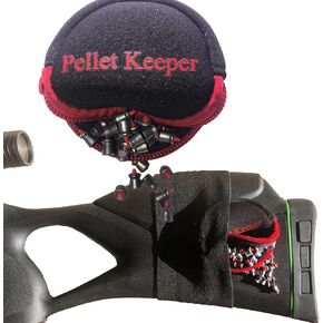 Keyfit Tools Air Rifle Pellet Keeper .177 .22 BB Ammo Bullet Clip Holder (2 Pack) Store & Access Pellets & Magazines On The Gun Stock Or Barrel Neoprene Pouch Holds Air Rifle Pellets Secure & Quiet