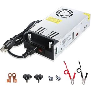 الإصدار الجديد DC 24V 25A 600W محول التيار الكهربائي 110V AC إلى 24V DC محول إمداد الطاقة لـ 24 فولت ونش سيارة جاك مراقب CCTV كاميرا الأمن ستيريو السيارة والمزيد جهاز 24 فولت