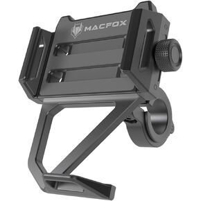 MACFOX Bike Phone Holder, Motorcycle Phone Mount - Moped and EBike Phone Clamp, Scooter Phone Clip for iPhone 15 Pro Max/Plus, 14 Pro Max, S9, S10 and More 4.7" to 6.8" Smartphones