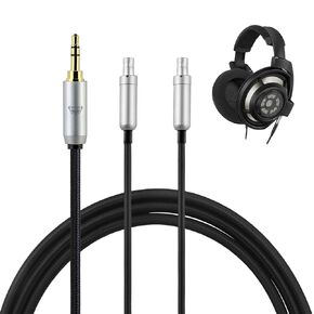 okcsc HD800s Headphone Cable, for Sennheiser Earbuds, PVC Nyllon Braided Wire Conductor OFC Cable, for Sennheiser Dharma HD800s HD820 HD800 D1000 4.4mm Plug 6.56FT